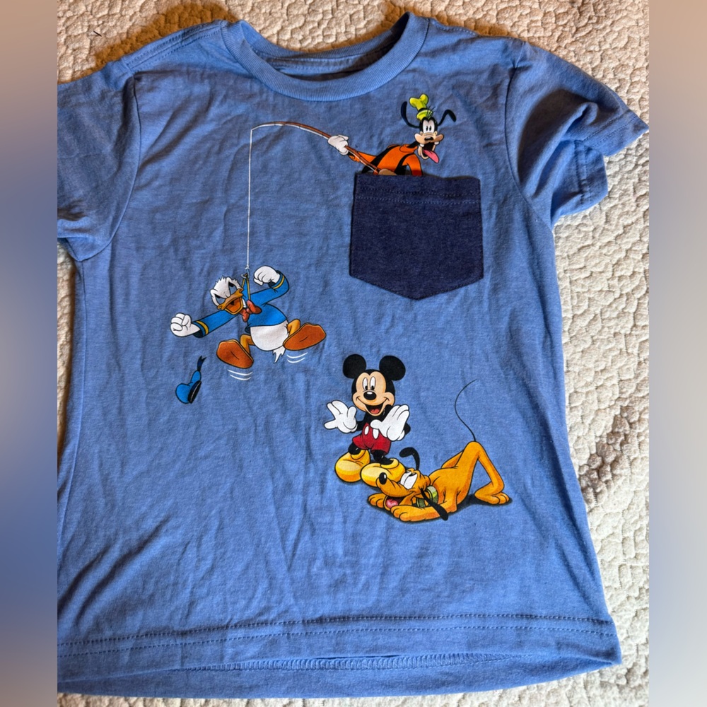 Disney Store Mickey Mouse, Pluto & Donald Duck Cotton Short Sleeve Tee